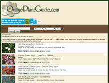 Tablet Screenshot of onlineplantguide.com